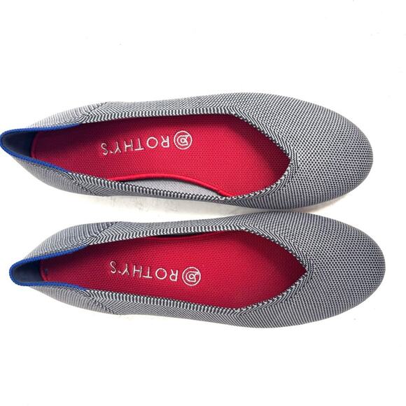 Rothy’s Gray Round Toe Flats Shoes Size 8.5 - Picture 2 of 8